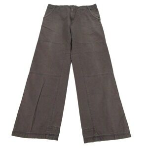 Prana Double‎ Knee Pants Mens 34x31 Brown Hiking Climbing Work Rugged Wide Leg